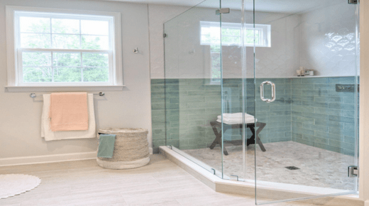 glass shower door installation