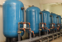 commercial water filter install