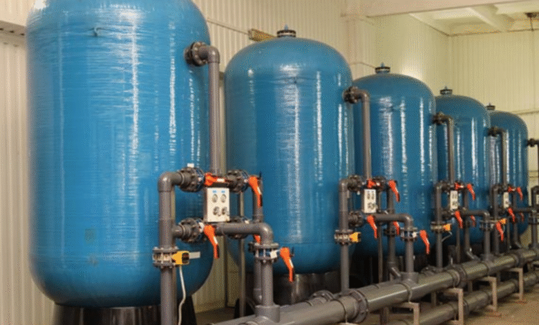 commercial water filter install
